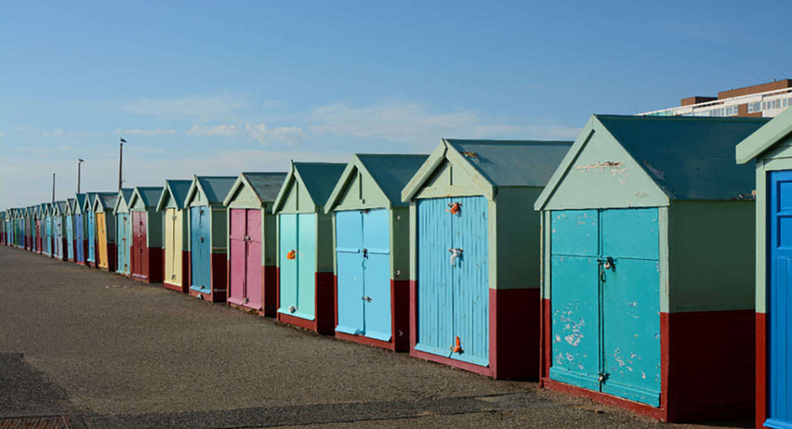 Beach Huts at Hove, Brighton