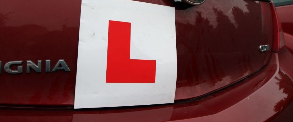 New driver's red 'L' sign