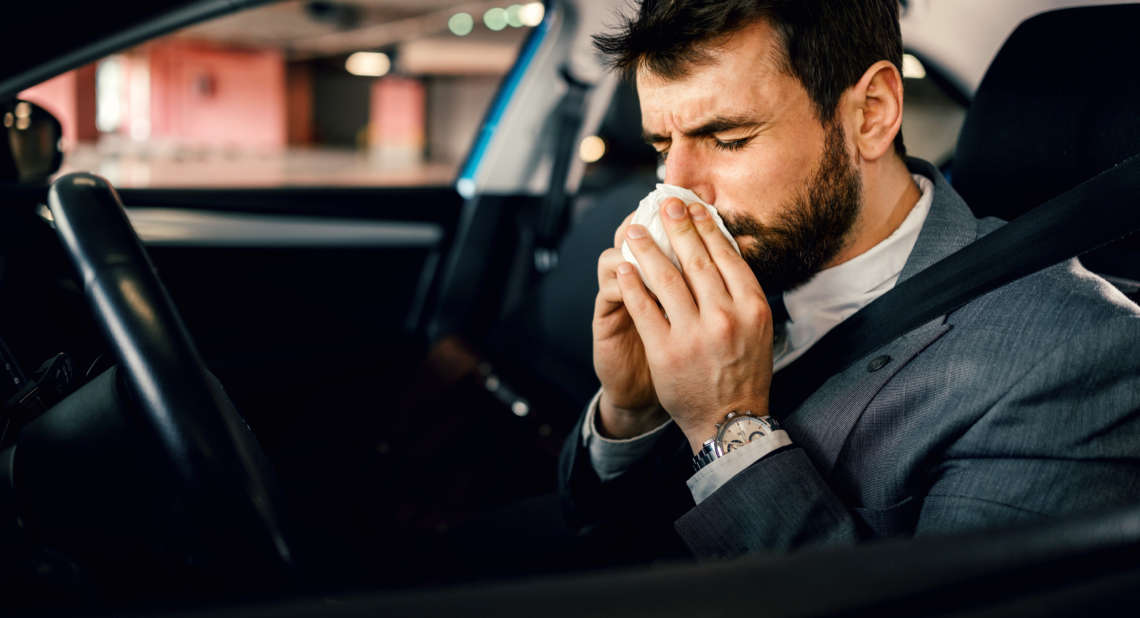 Hayfever makes driving hard for all drivers
