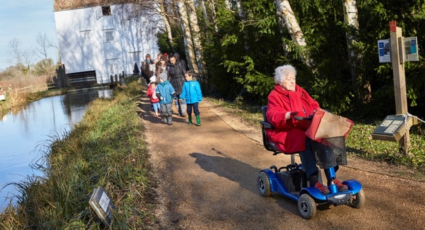 Carers and disabled people enjoy an excursion to a National Trust destination