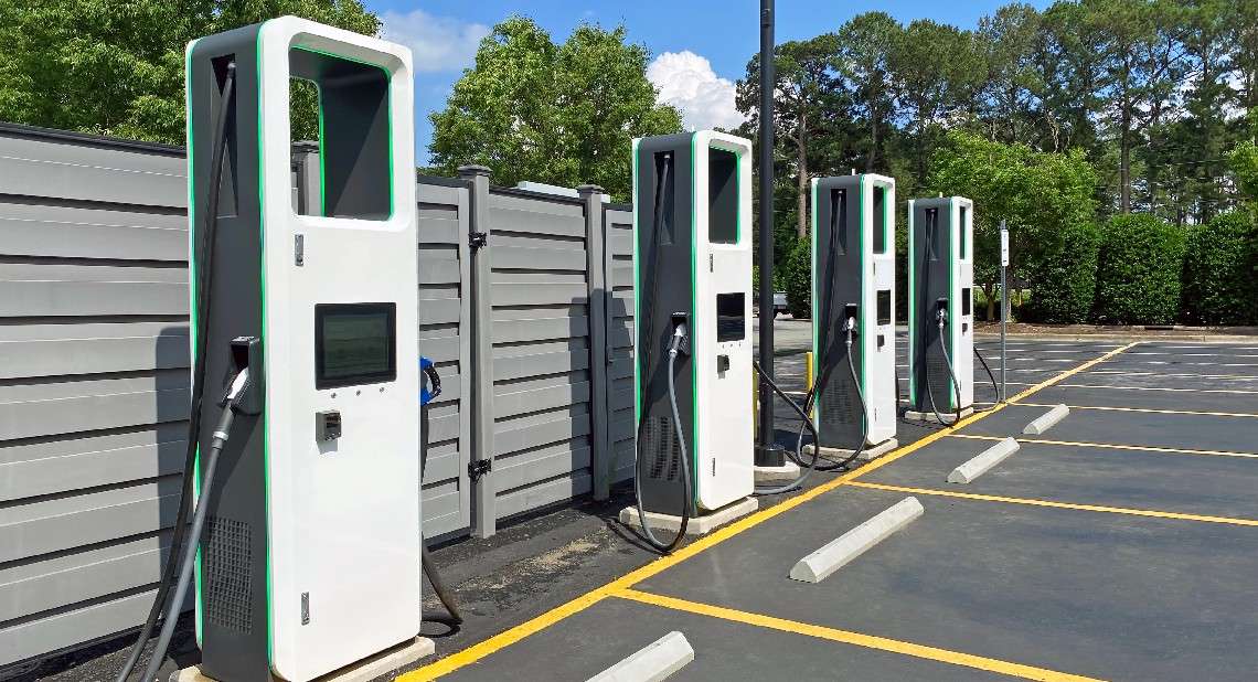Electric car charge stations