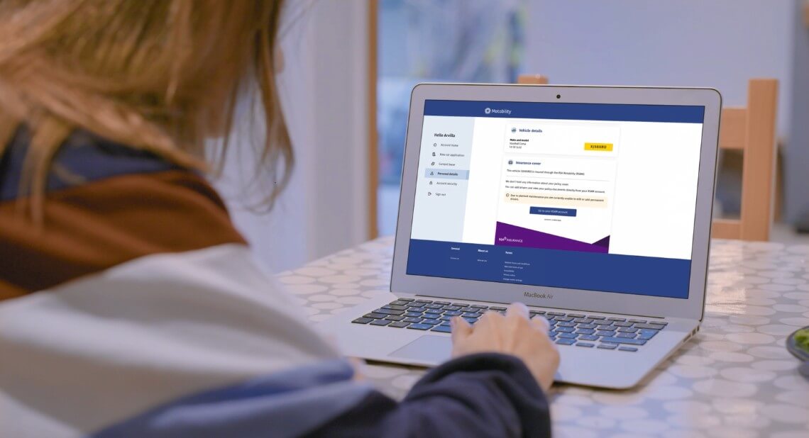 Online Account Motability Scheme