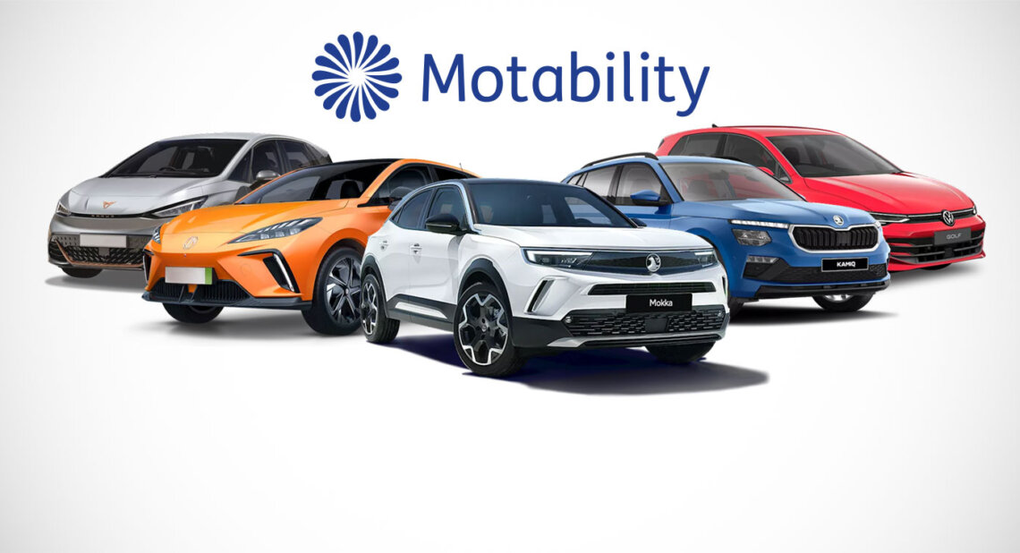 Range of 5 cars available on the Motability Scheme price list